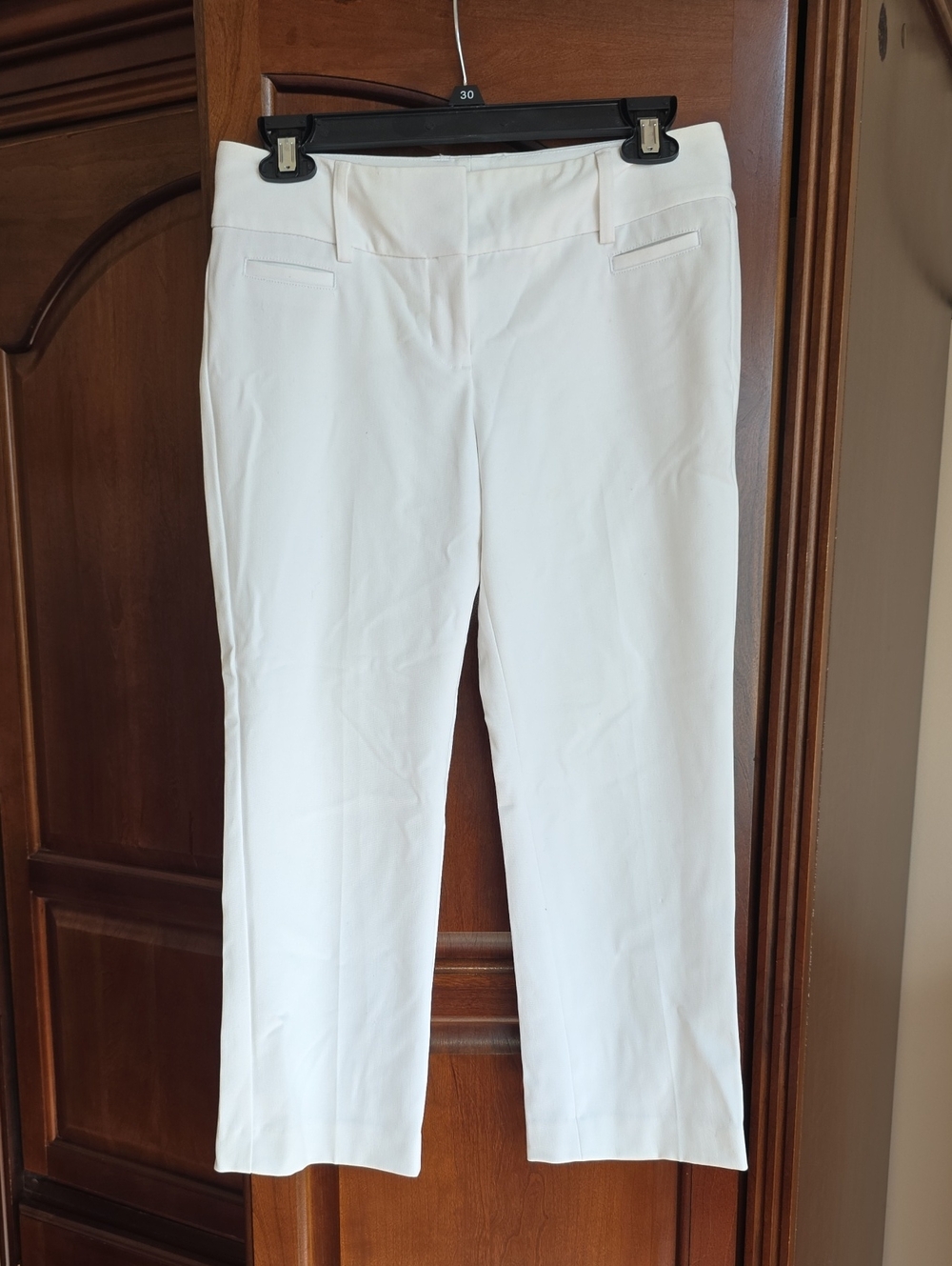 Express White Cropped Dress Pants 0